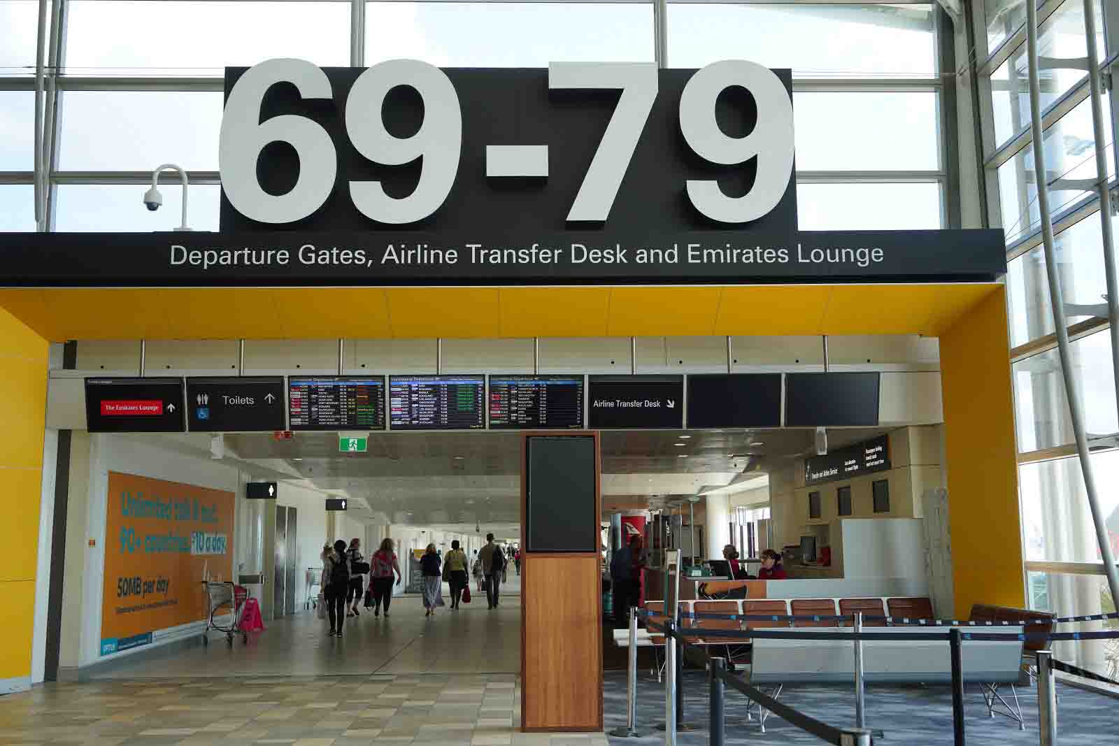 BAC departure gates