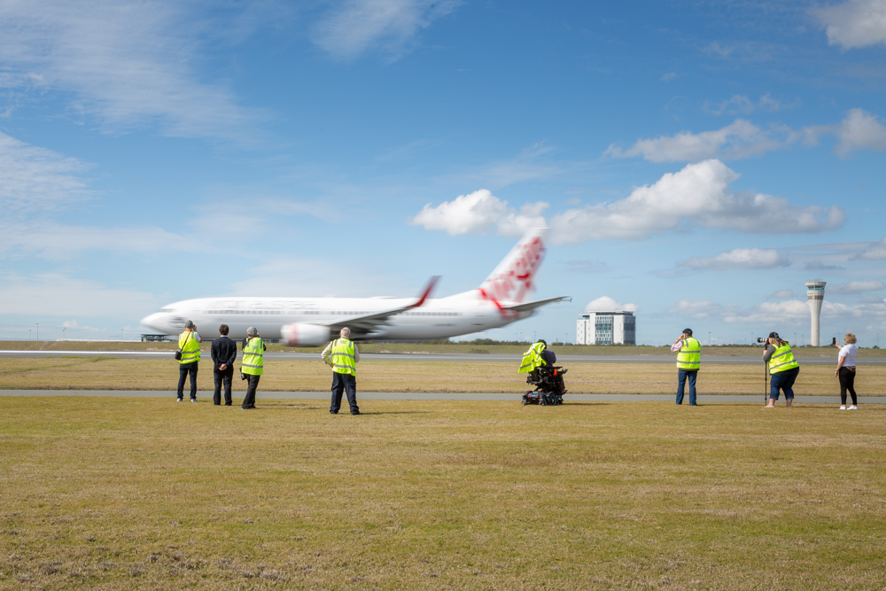 Virgin Australia first departure - BNR Launch 