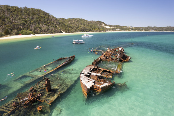 Tangalooma Wrecks on Moreton Island