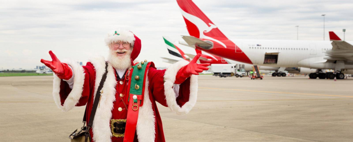 Runway Santa