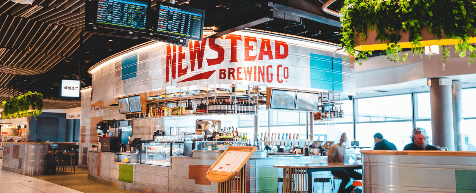 Newstead Brewing Co bar and dining area