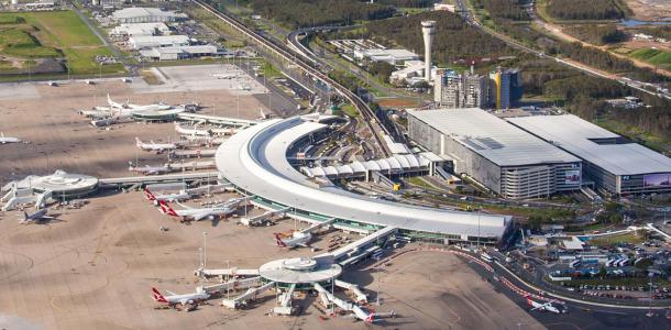Brisbane Airport Domestic Terminal Aerial Dec 2016