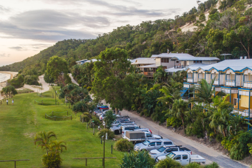 Beachfront accommodation and Tangalooma Island Resort